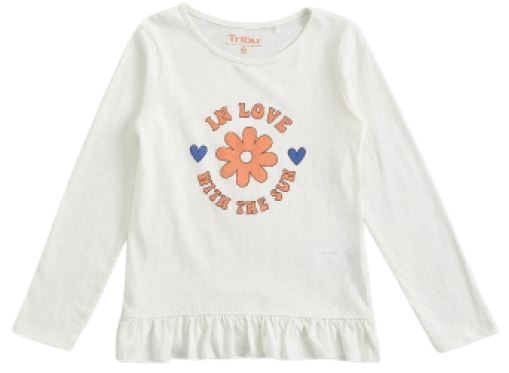 Kids floral graphic long-sleeve tee